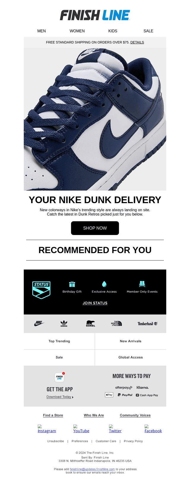 Don't miss the latest Nike Dunks
