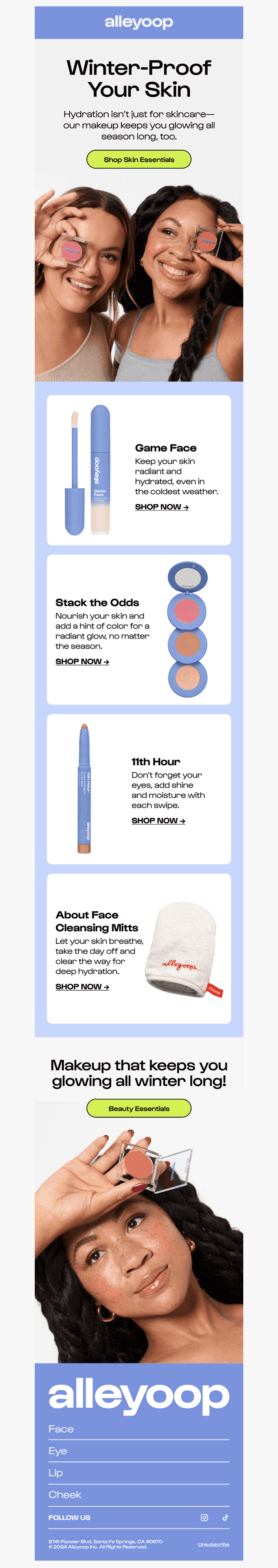 Winter glow? Yes, please!