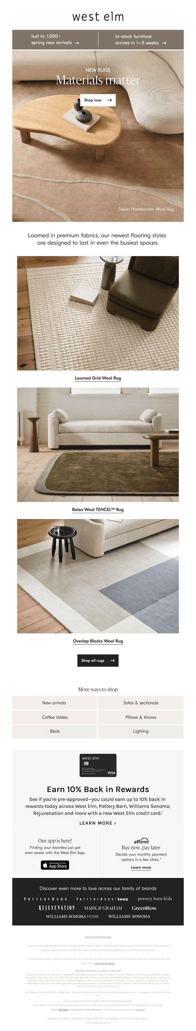 Unroll our newest materials