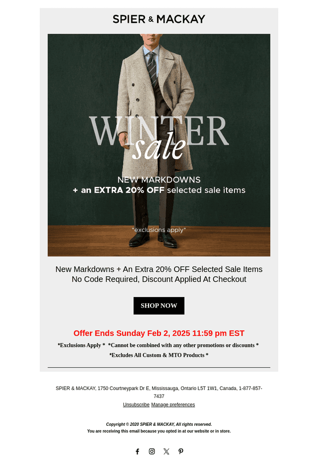 The Winter Sale Continues!