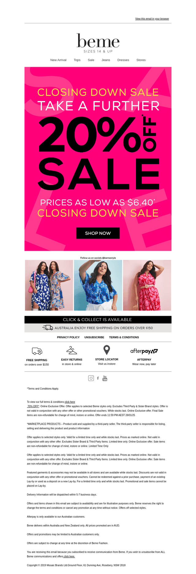3HRS Left! FURTHER 20% OFF*