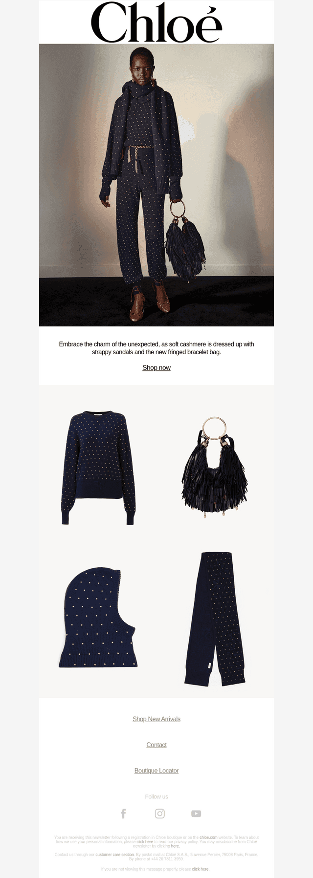 Knitwear with night-time allure