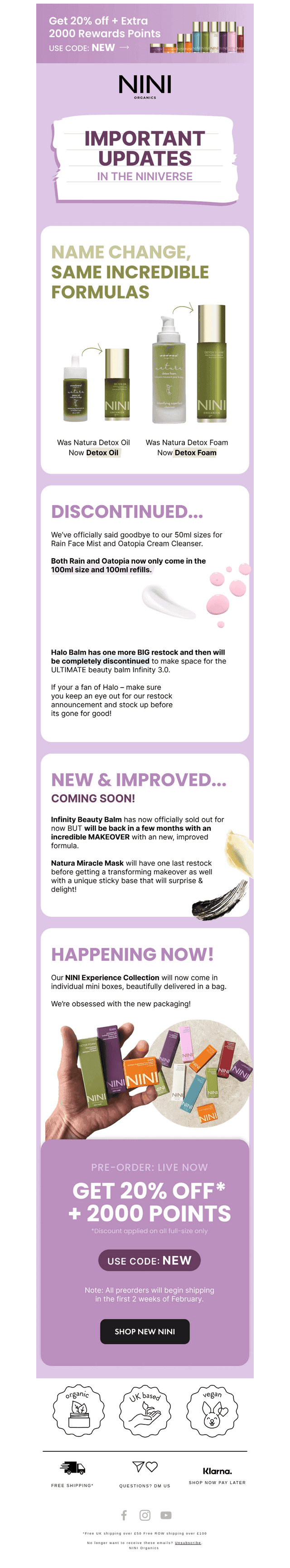 IMPORTANT updates in the NINIVERSE!!