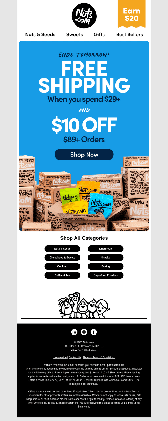 ENDS TOMORROW!  $10 OFF & Free Shipping