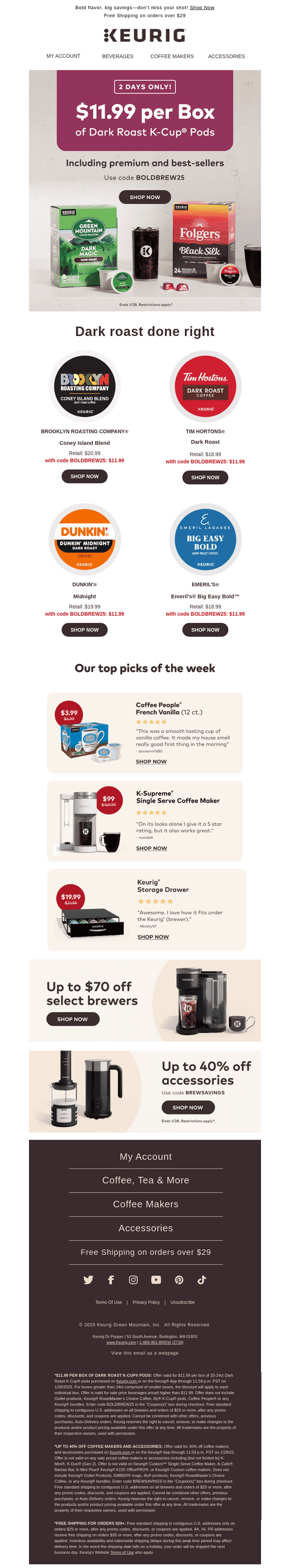 FINAL HOURS! Bold dark roasts for $11.99 ⏳