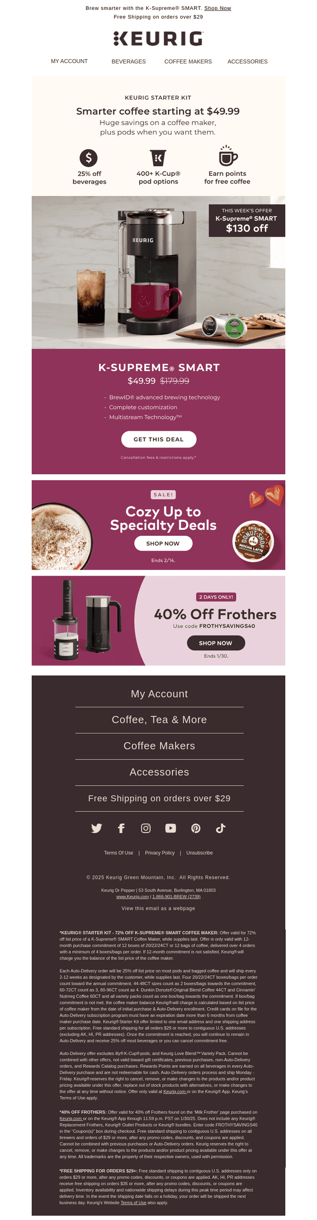 $130 off our SMARTEST coffee maker 😎