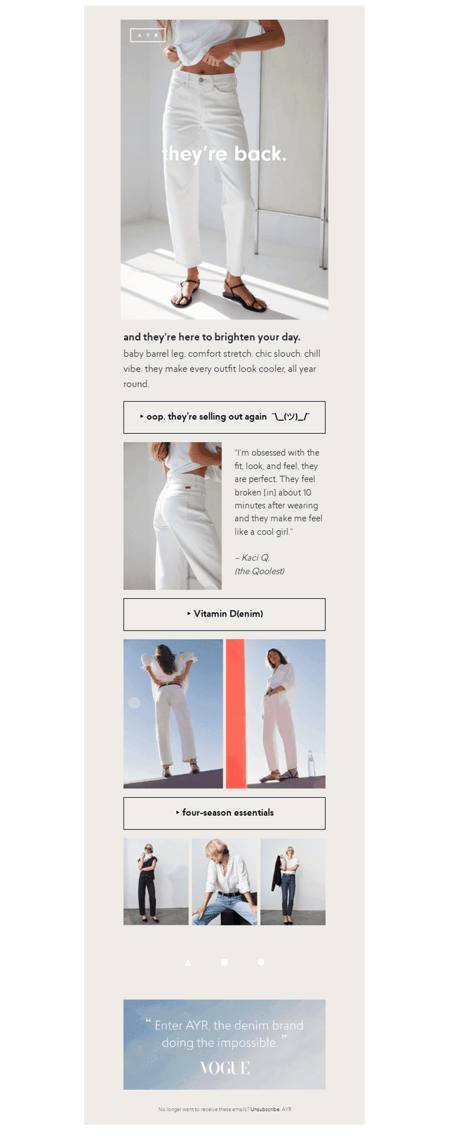 white jeans, coolest vibe