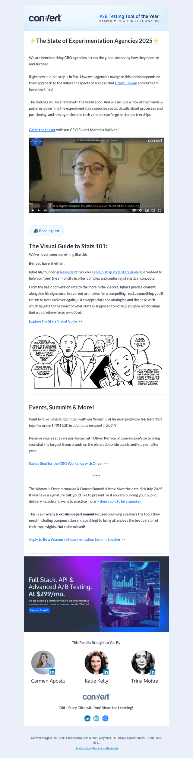 A visual stats guide + trends influencing CRO agencies.