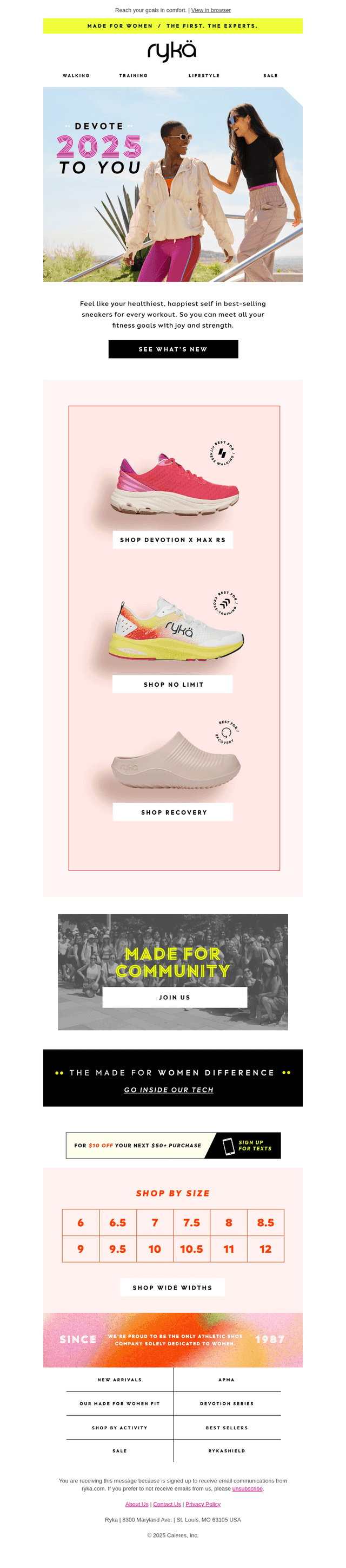 Sneaks for every 2025 workout!