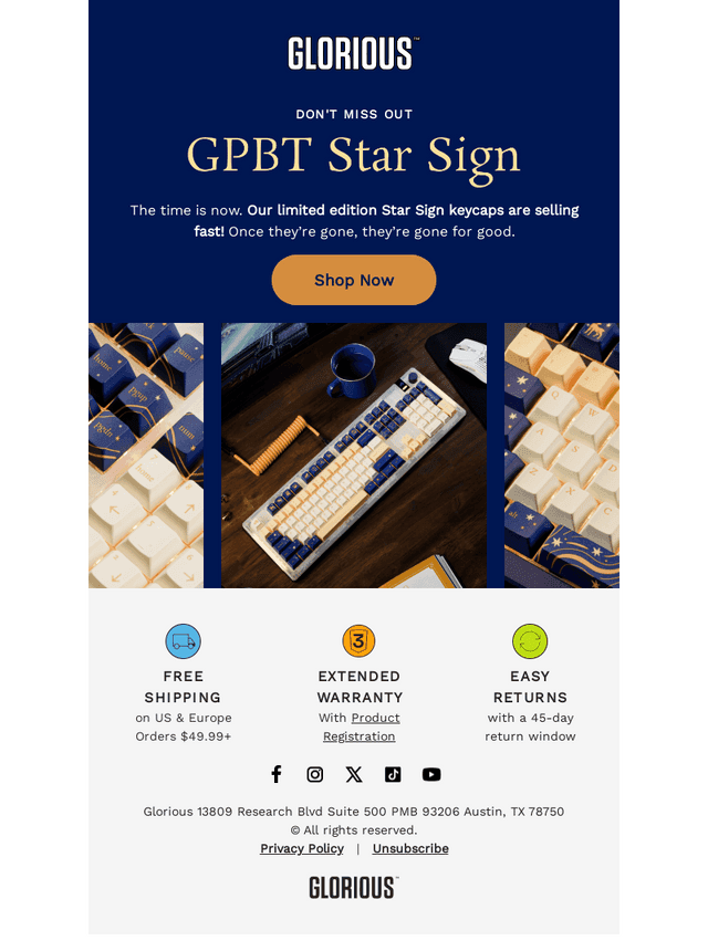 Selling Fast: GPBT Star Sign.