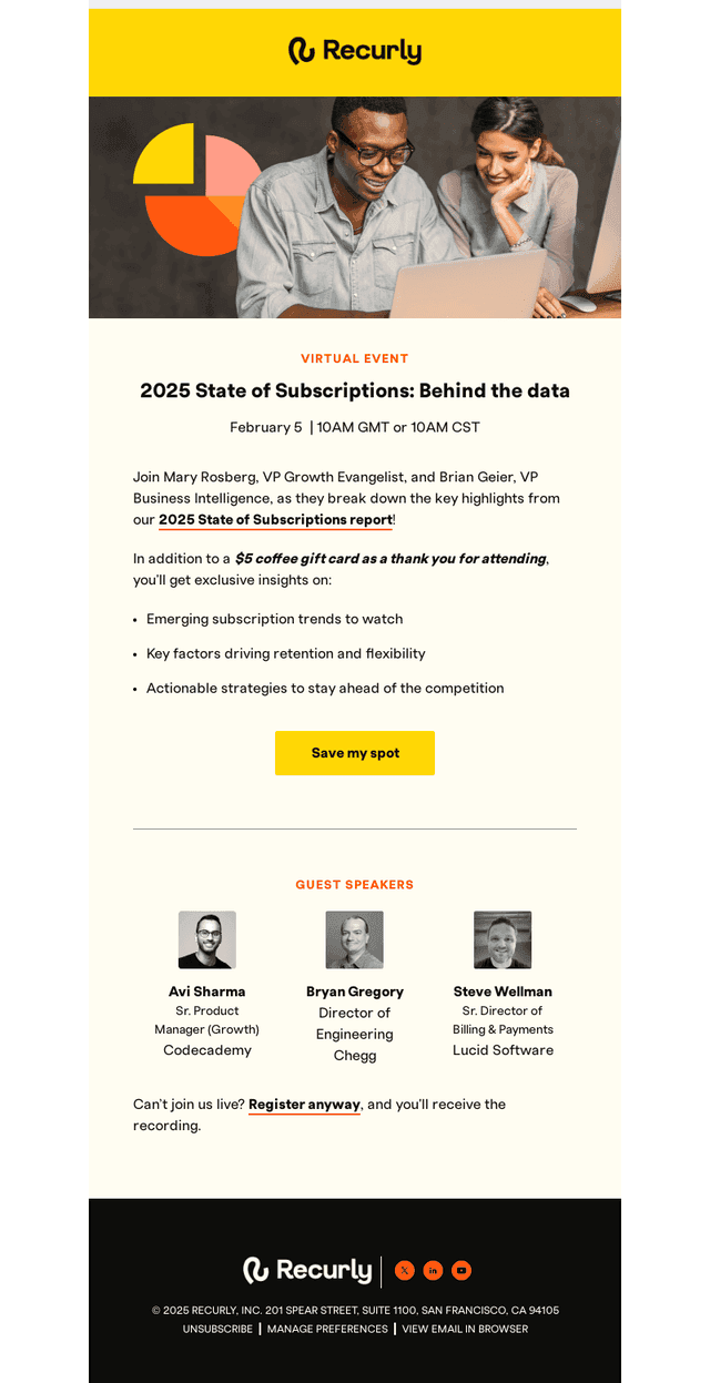 Virtual event: Join us for exclusive 2025 subscription insights