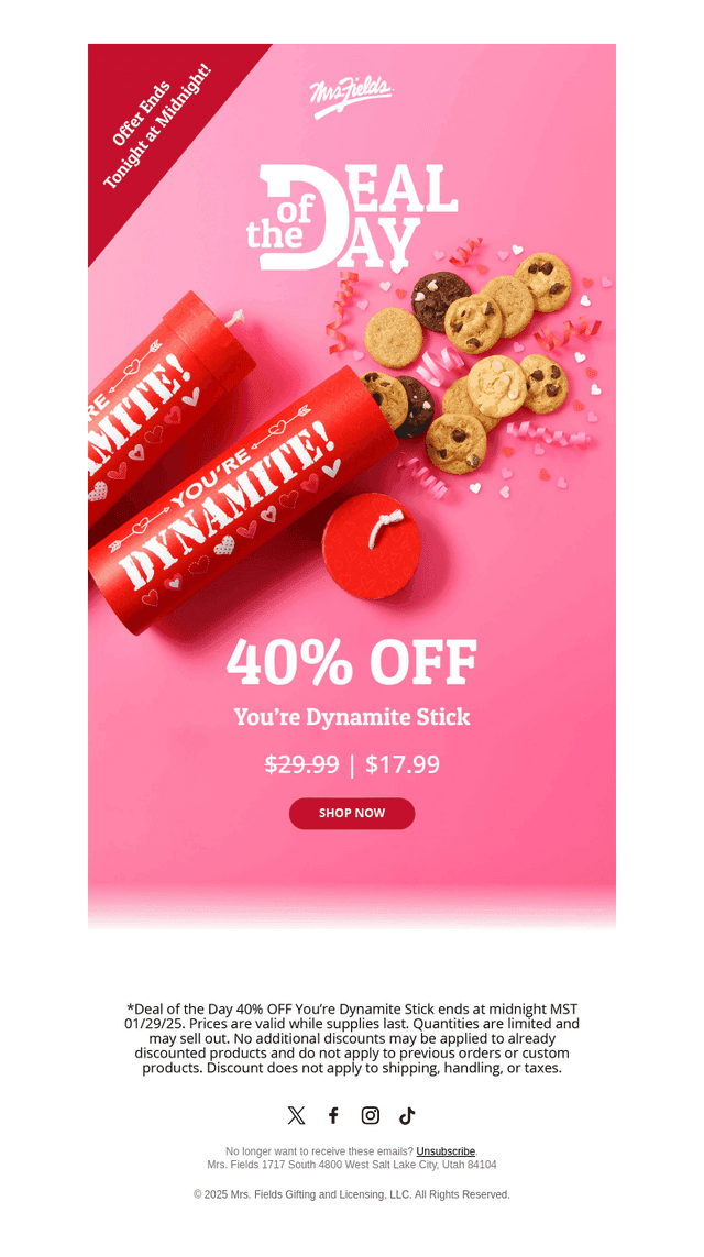 🧨 40% OFF A Valentine's Day Fave