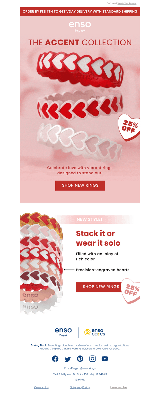NEW: Valentine’s Day Accent rings ❤️