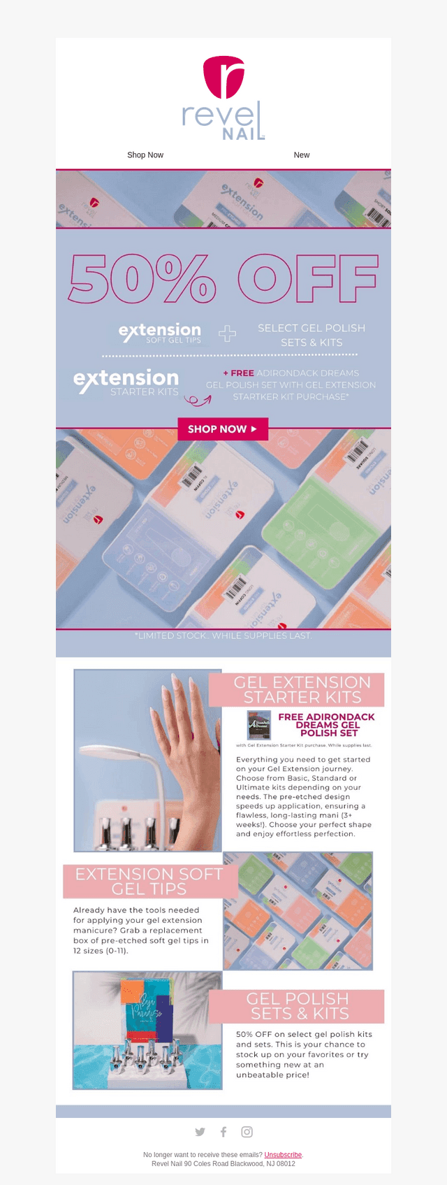 Transform Your Look: Gel Extensions 50% Off!