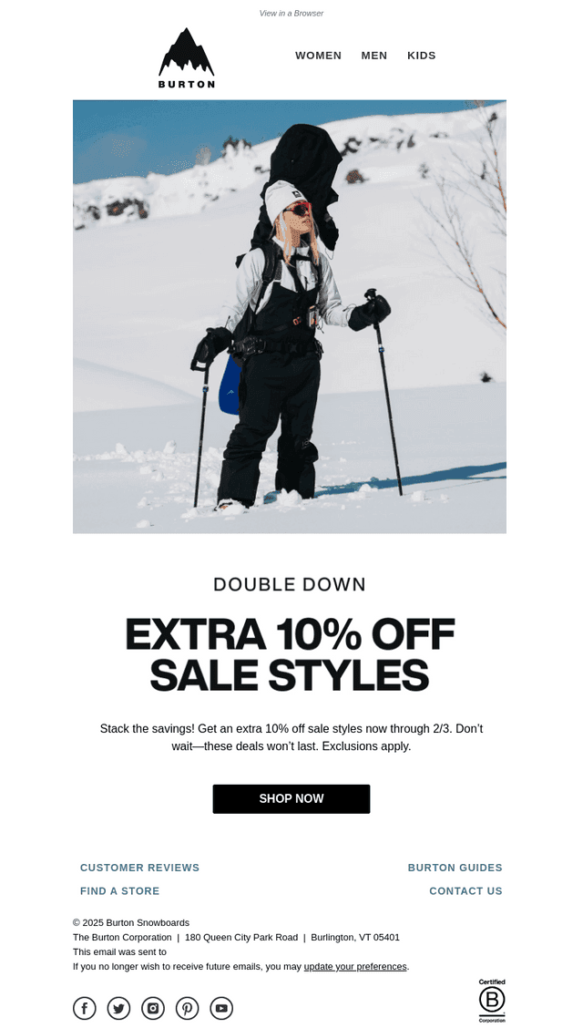 Extra 10% Off Sale Styles