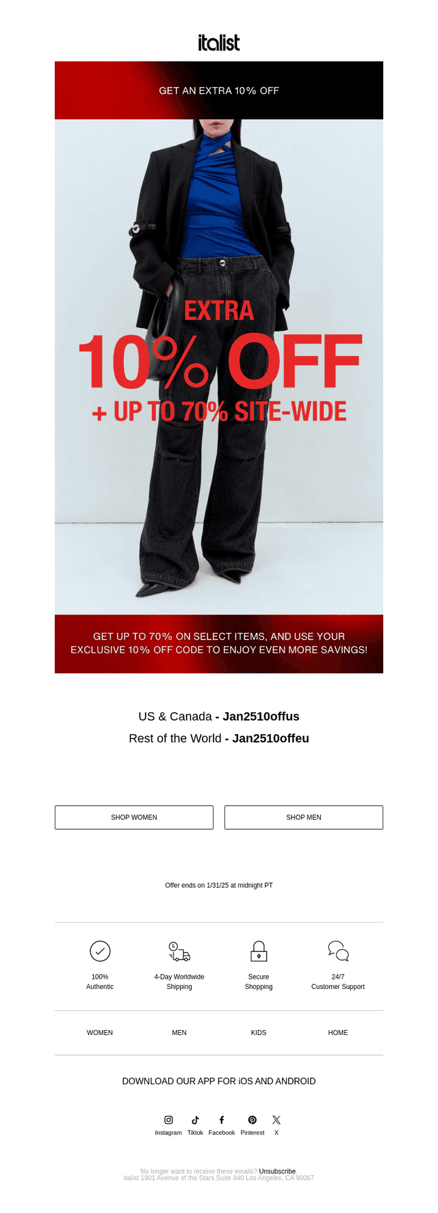 Extra 10% Off? It’s Now or Never!