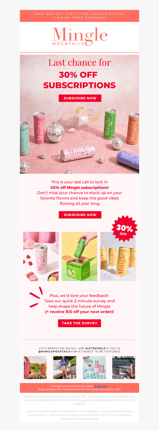 📣 Last Call! 30% Off Ends Tomorrow🍹