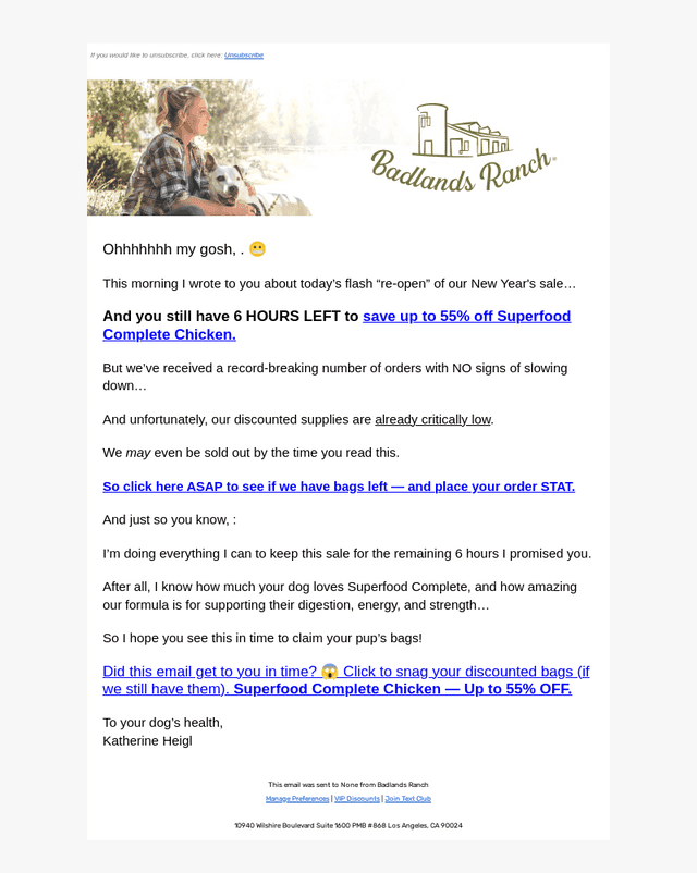 **6 HOURS LEFT** [Superfood Chicken]
