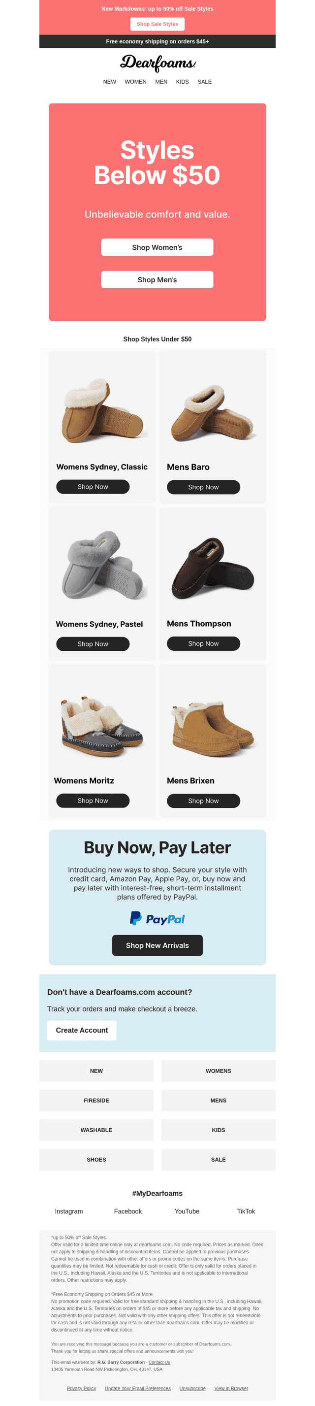 Live in Comfort: Styles Under $50