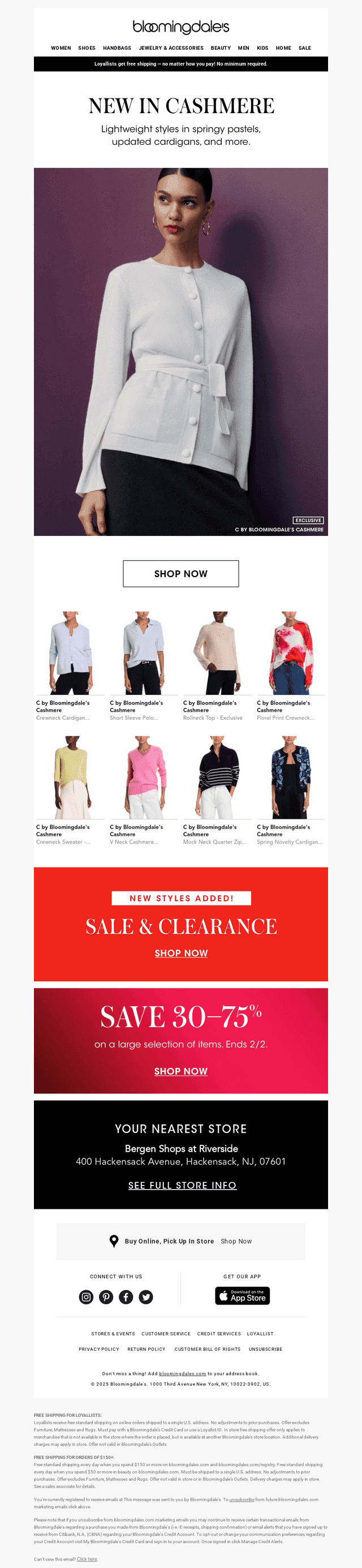 PSA: New cashmere is here!