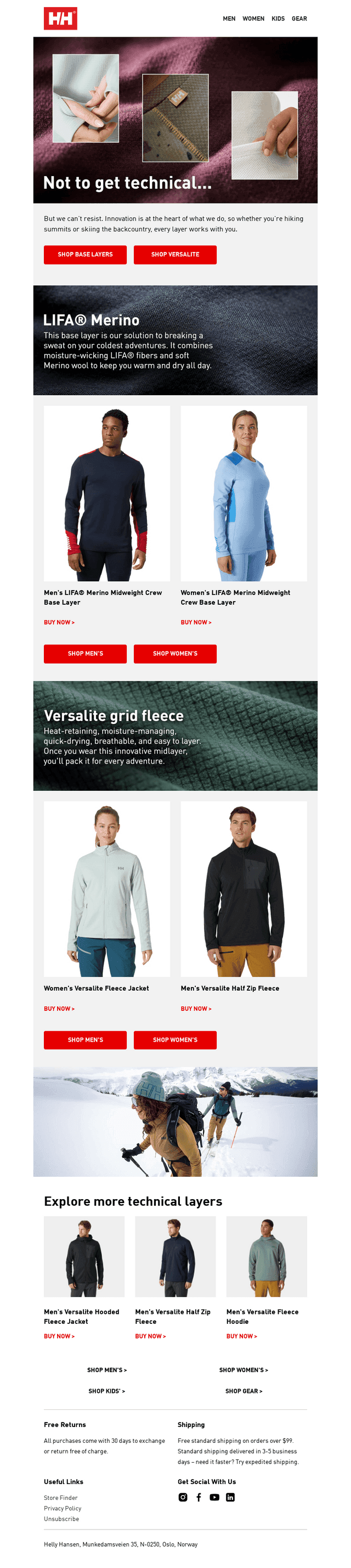 Explore technical layers