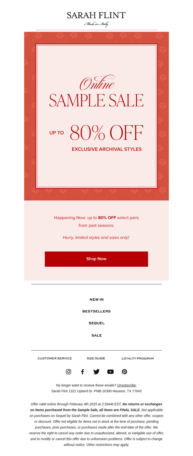OMG! Online Sample Sale 🛍️