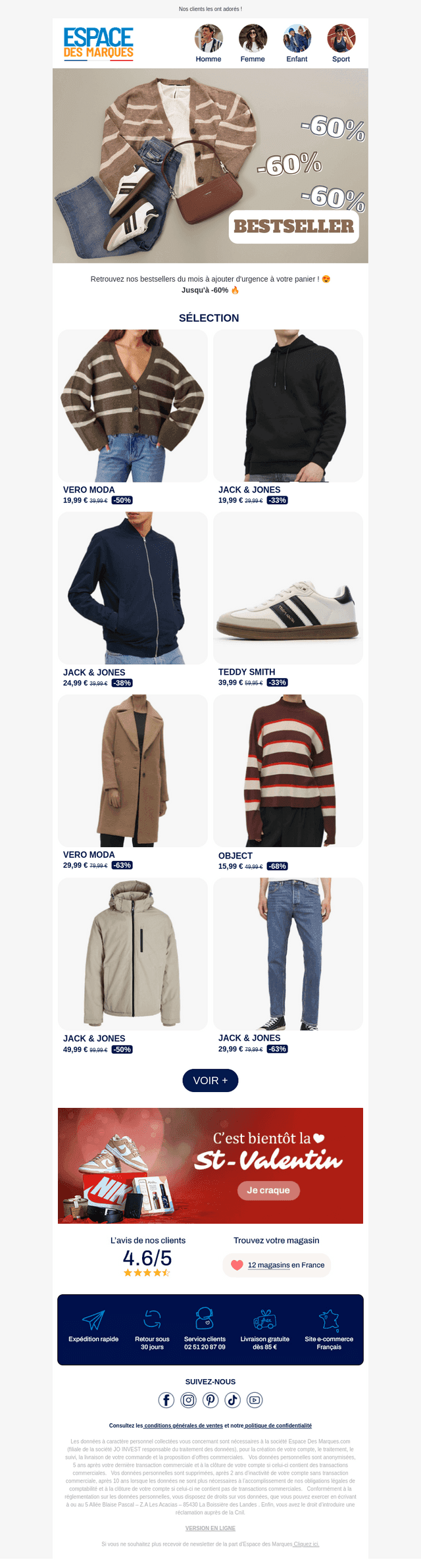 Jack & Jones, Vero Moda, Only... ! 📢
