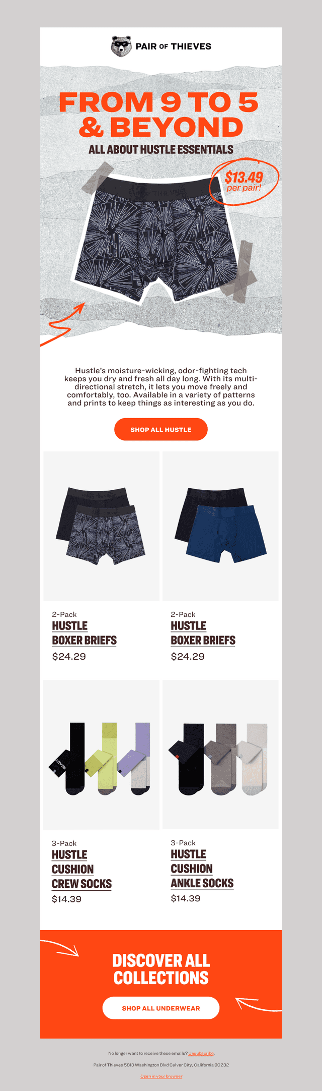 Work hard, stay comfy: Hustle