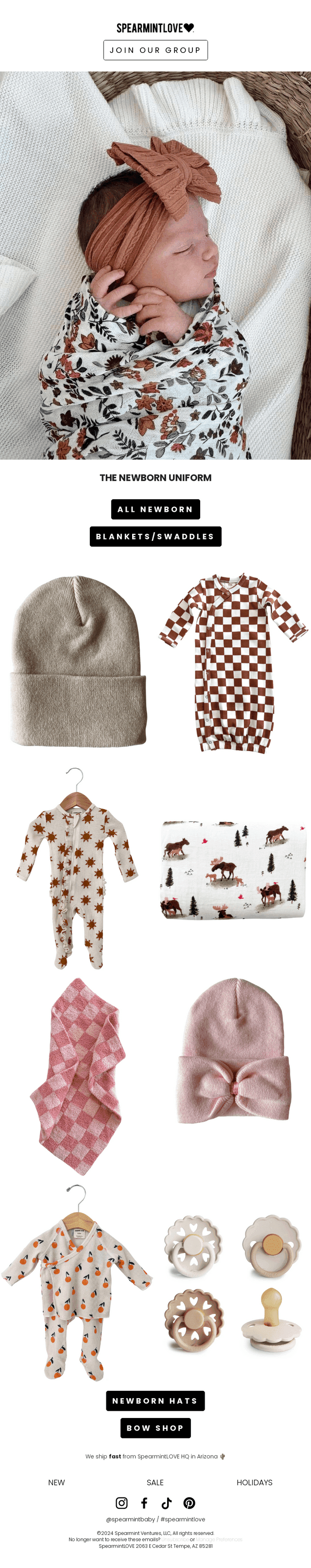 the newborn uniform