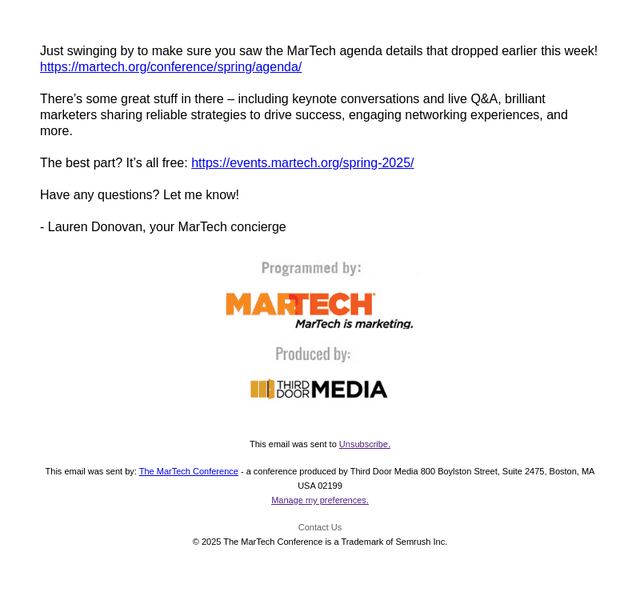 ICYMI: Preview the MarTech agenda