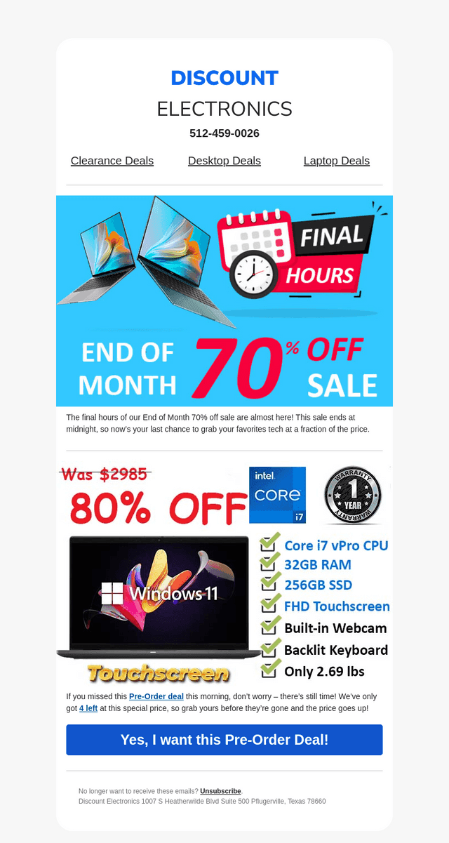 Hurry! This TECH SALE ends at MIDNIGHT!