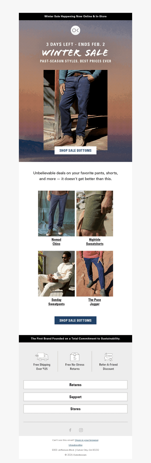 Pants & Shorts Up to 60% Off