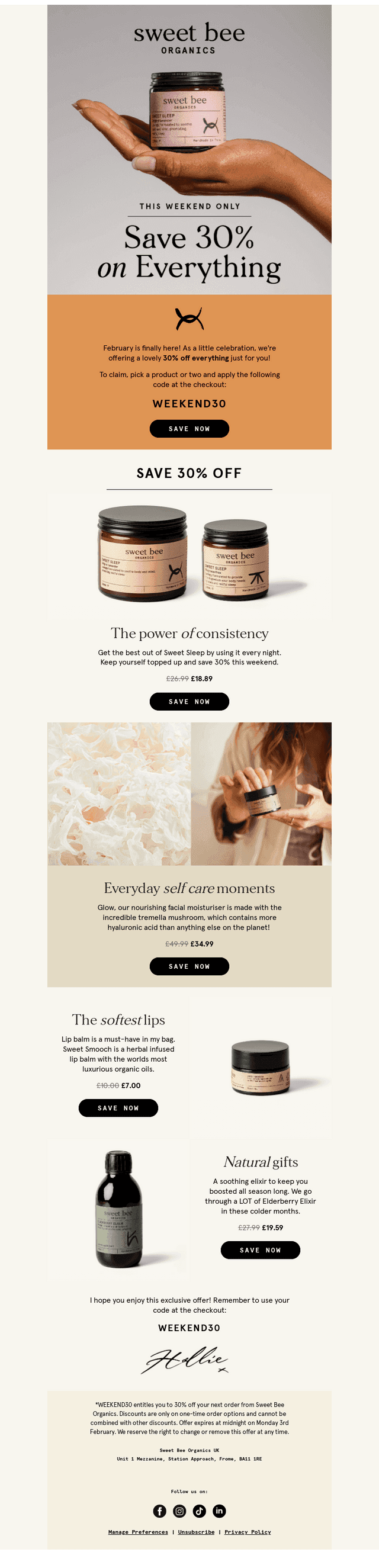 30% OFF Everything