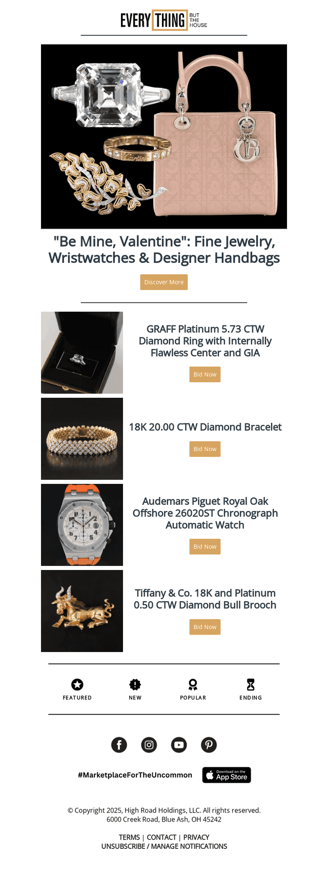 Everything But The House (EBTH) email from Sat, Feb 1, 2025