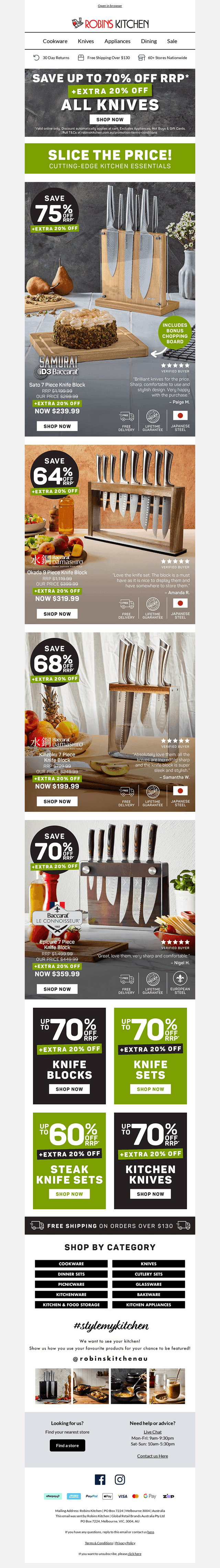 Slice & Save Up to 70% off 💰 +EXTRA 20% OFF