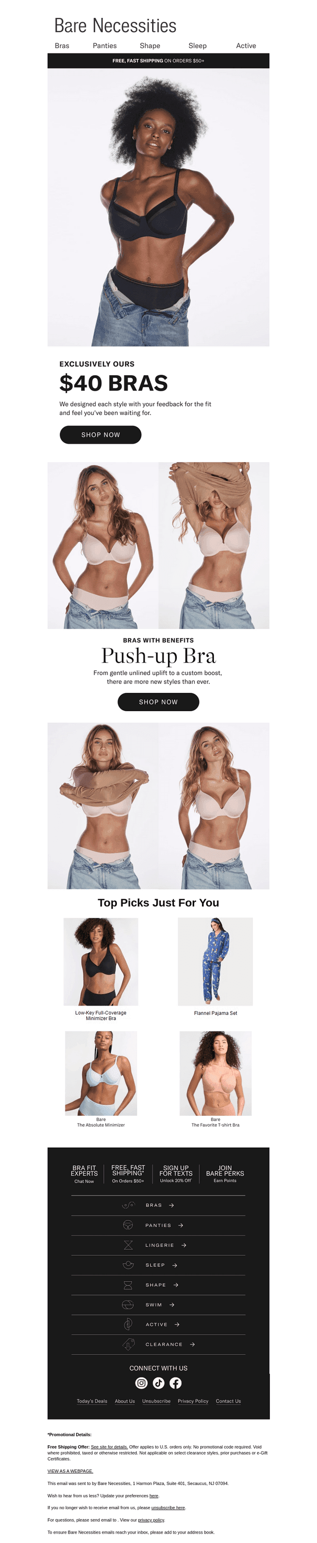 $40 Bras, Exclusively Designed For You