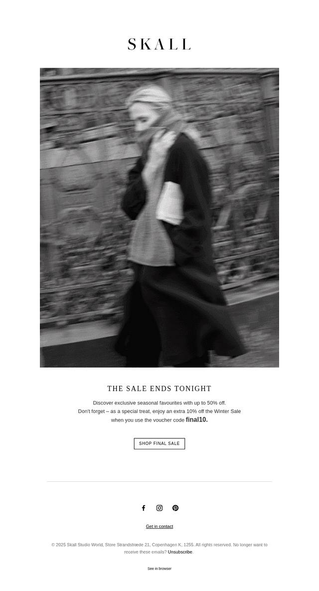 Winter Sale Ends Tonight