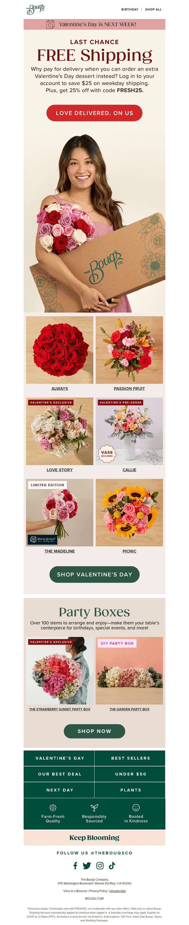 $0 SHIPPING FOR VALENTINE'S DAY! 💕