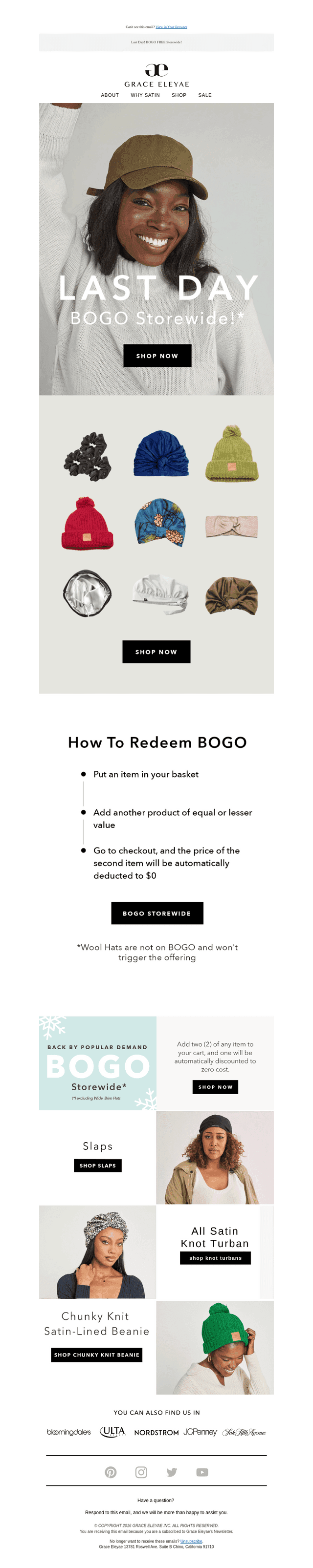Last Day! BOGO FREE Storewide!