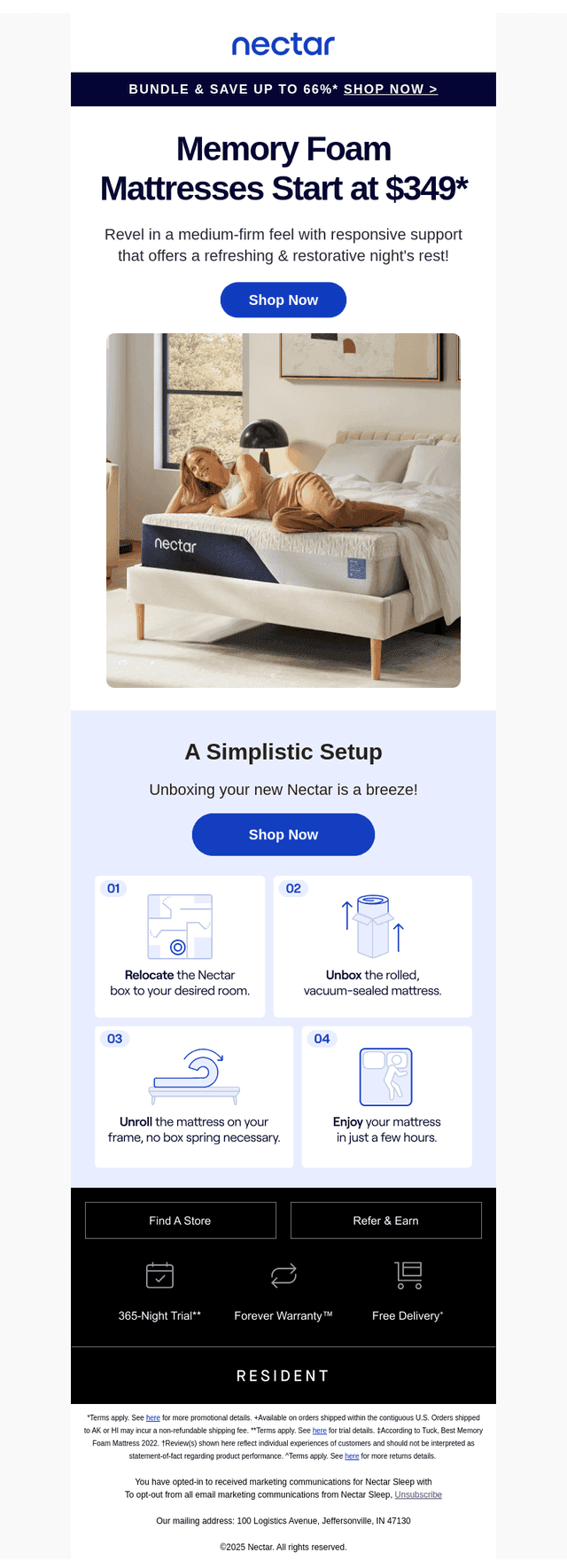 More 💤. Less 💵. Memory foam starts at $349.