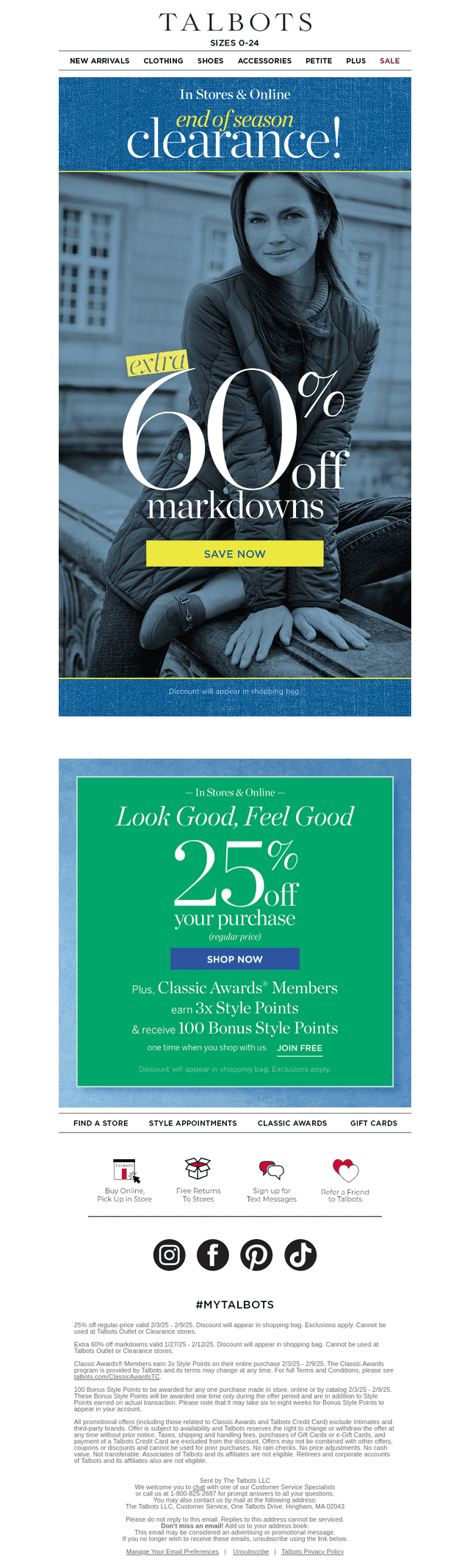 EXTRA 60% off HUNDREDS OF STYLES