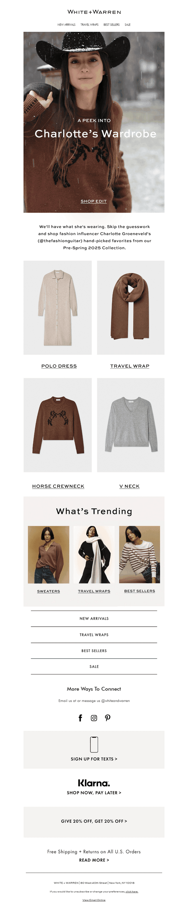 "The absolute softest cashmere knits"