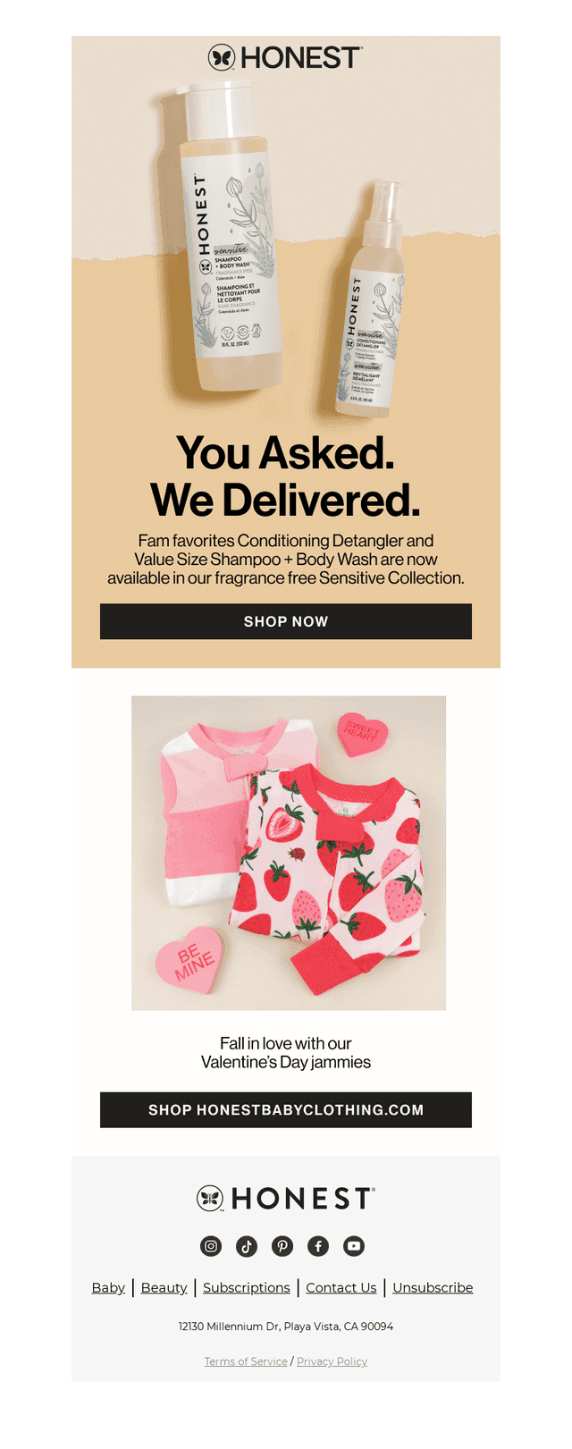 Honest Company email from Tue, Feb 4, 2025