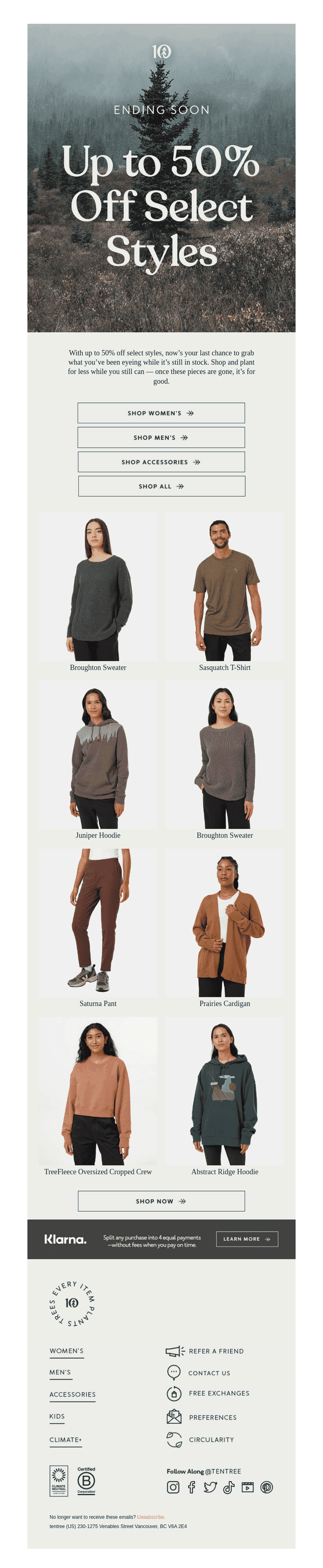Ends Soon: Up to 50% Off Select Styles