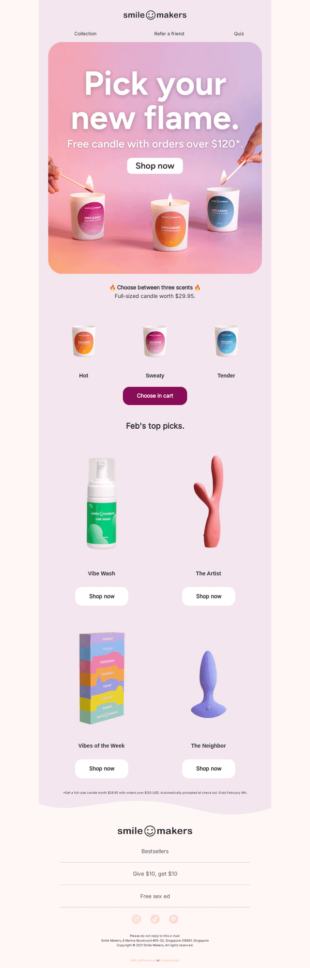 Your new flame – free candle inside!