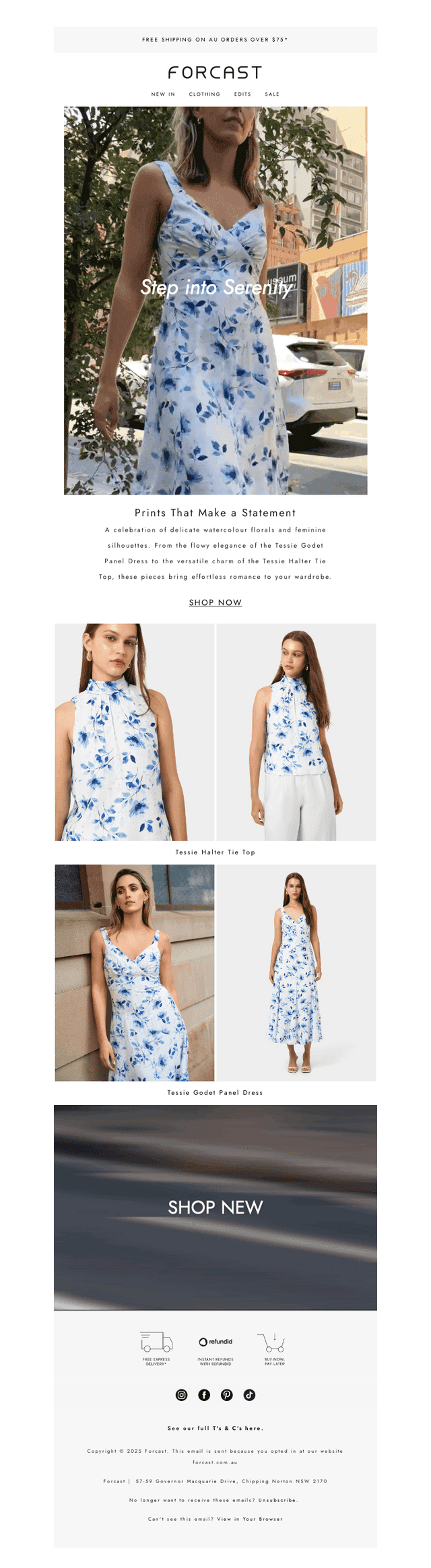 Falling for prints? Say hello to Tessie
