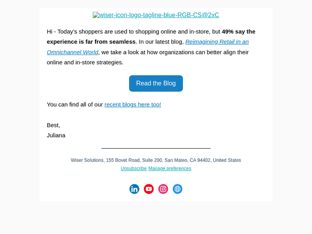 Wiser email from Tue, Feb 4, 2025