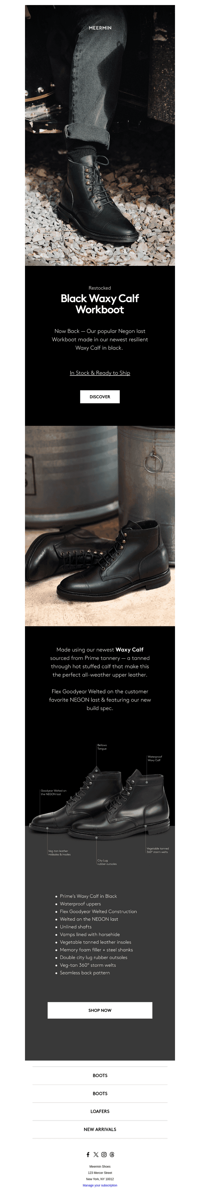 Black Waxy Workboot: Versatility at its best