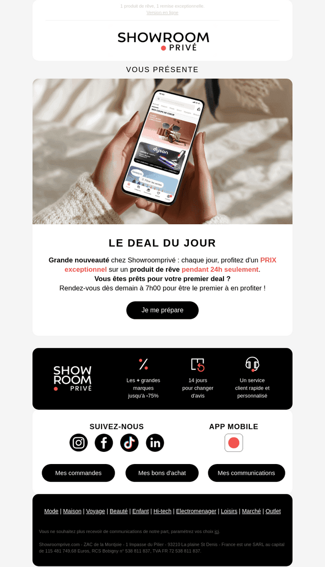 Découvrez notre nouveauté Showroomprivé ️✨ ️