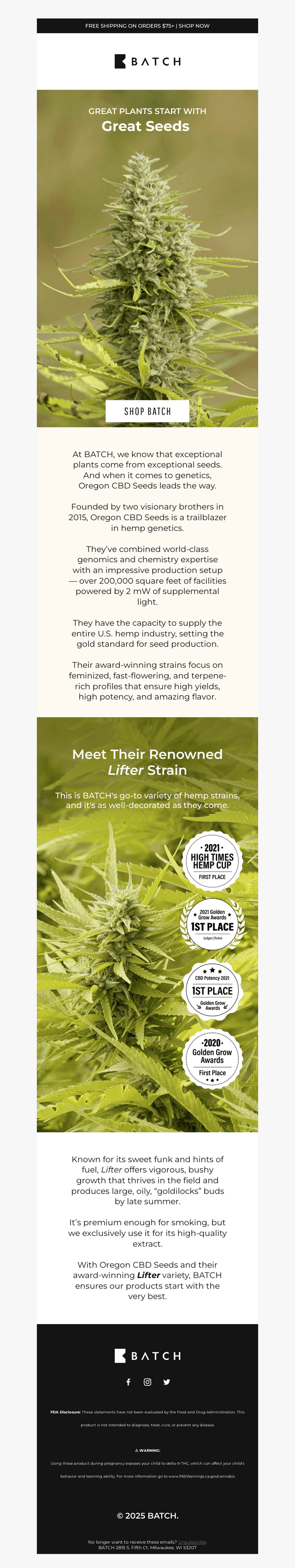 Great Seeds = Great Plants = Great Products